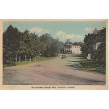 The Highway Through Mala Muskoka Canada Old Postcard