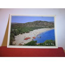 CRETE BAI, CRETE, GREECE used postcard. 1990s? =