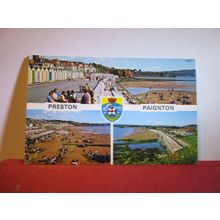 multiview, PRESTON, PAIGNTON, DEVON unused postcard by Europa Cards =