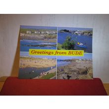 multiview, BUDE, CORNWALL. unused postcard by J. Salmon =