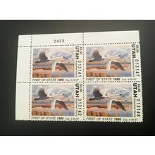 ICOLLECTZONE US Utah 1986 UT1 Plate Block Stamp VF NH