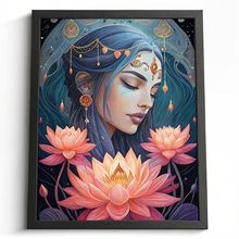 Lotus Flower Wall Art Meditation Artwork Home Decor Lotus Picture For The Lounge