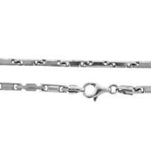 925 Sterling Silver Heshe Arrow Bullet Link 2.75mm Chain Necklace 20 inches Long