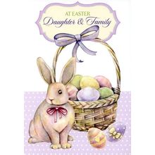 At Easter Daughter & Family - Easter Greeting Card - 22938