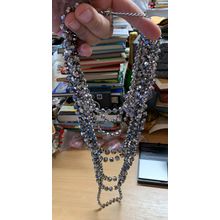 VINTAGE LAYERED FESTOON GARLAND BEADED NECKLACE 135 GRAMS 45cm LONG (P3)