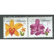CAN 2007 'SE~TE PAIR 'FLOWERS' (EX M/S) FINE USED (EBID38-278)