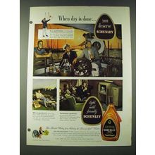 1948 Schenley Reserve Whiskey Ad - When day is doneÉ you deserve Schenley