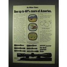 1975 Weaver Scopes Ad - See Up To 40% More