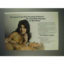 1975 Stimula Condom Ad - Because We Like Them