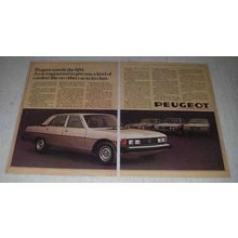 1977 Peugeot 604 Car Ad - Level of Comfort