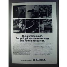 1980 Alcoa Aluminum Ad - Recycling Conserves Energy