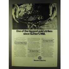 1979 Western Electric Ad - Gold Strikes Sutter's Mill