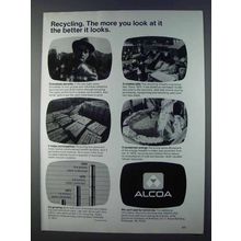 1980 Alcoa Aluminum Ad - Recycling The More You Look
