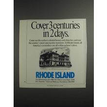 1984 Rhode Island Tourism Ad - Cover 3 Centuries