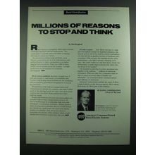 1988 NRECA America's Consumer-Owned Rural Electric Systems Ad - Reasons