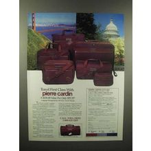 1989 Pierre Cardin Luggage Ad - Travel First Class