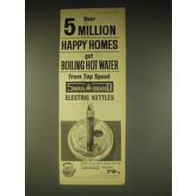 1962 Swanmaid Brand Electric Kettles Ad - Over 5 million happy homes