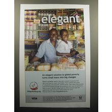 2007 Visa Credit Card Ad - An elegant solution to global poverty