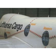 Lufthansa Cargo Singapore Plane Aircraft Boeing 747-200F Postcard
