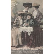 Your Fortune Romany Gypsy Tea Leaves Divination Antique Postcard