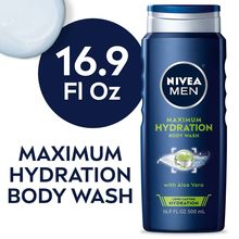 New Men's Nivea Maximum Hydration Body Wash with Aloe Vera, (16.9oz)