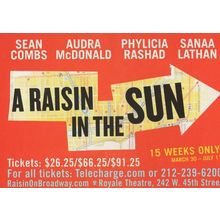 A Raisin In The Sun 1950s Chicago Play Advertising Postcard