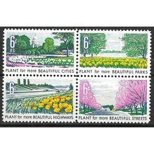 1969 Michel 975/978 - MLH (**) - bottom 2 MNH (**)