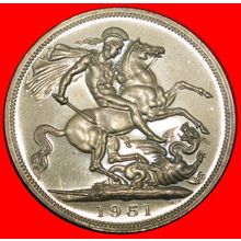 FESTIVAL: GREAT BRITAIN ★ CROWN 5 SHILLINGS 1851-1951 PROOF★LOW START★NO RESERVE