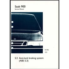Saab 900 Antilock Braking System Workshop Manual 1996 199526088 PDF