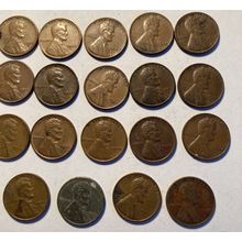 19 Wheat Pennies 1930-1952