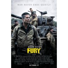 Fury (2014)_6 Movie Film Poster Canvas iconic design