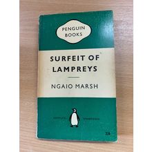 1959 NGAIO MARSH "SURFEIT OF LAMPREYS" FICTION PENGUIN PAPERBACK BOOK (P2)
