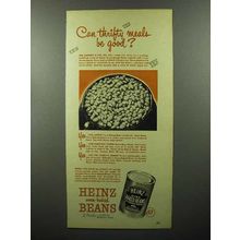 1948 Heinz Baked Beans Ad - Thrifty Meals