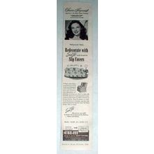 1946 Sure-Fit Slip Covers Ad w/ Susan Hayward