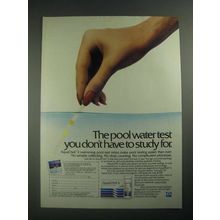 1987 PPG AquaChek 3 Swimming Pool Test Strips Ad - Water Test