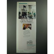 1987 Pozzi Wood Windows Ad - When The Mood Calls For Elegance