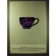 1989 Silk Cut Cigarettes Ad - Tea Cup