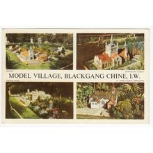 Model Village Blackgang Chine Isle of Wight IOW 1957 Postcard