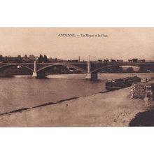 Ak Andenne Wallonien Namur Le Pont sur la Meuse Belgium Postcard