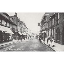 Romford High Street Motor Car Dealers in 1910 Postcard