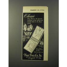 1953 Hugo Bosca Billfold Advertisement - Classic