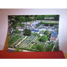 AERIAL VIEW, GIVERNY, CLAUDE MONET, FRANCE unused postcard dated 1997 #