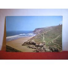 CHAPEL PORTH, ST. AGNES, CORNWALL used postcard. 1966 postmark =