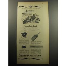 1957 Abercrombie & Fitch Ad - Carryall Stool; Handy Pak Net; Porcupine Brush