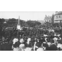 Unveiling Of Boer War Memorial Worthing Sussex Photo Postcard