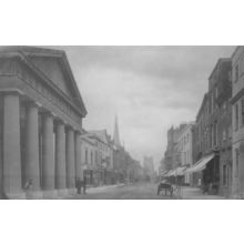 Corn Exchange in Victorian East Street Chichester Sussex Postcard