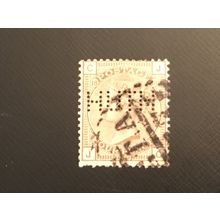 ICOLLECTZONE Great Britain 84 plate 18 VF used perfin