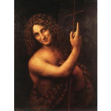 Leonardo_da_Vinci_St_John_the_Baptist Art Gallery Poster Canvas Print Wall Decor