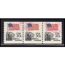 Used 1895 20c U.S. Flag Very Fine PNC 1/3 PA2211