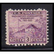 752 3c Washington's Hdqs Average Plus MNH O4769